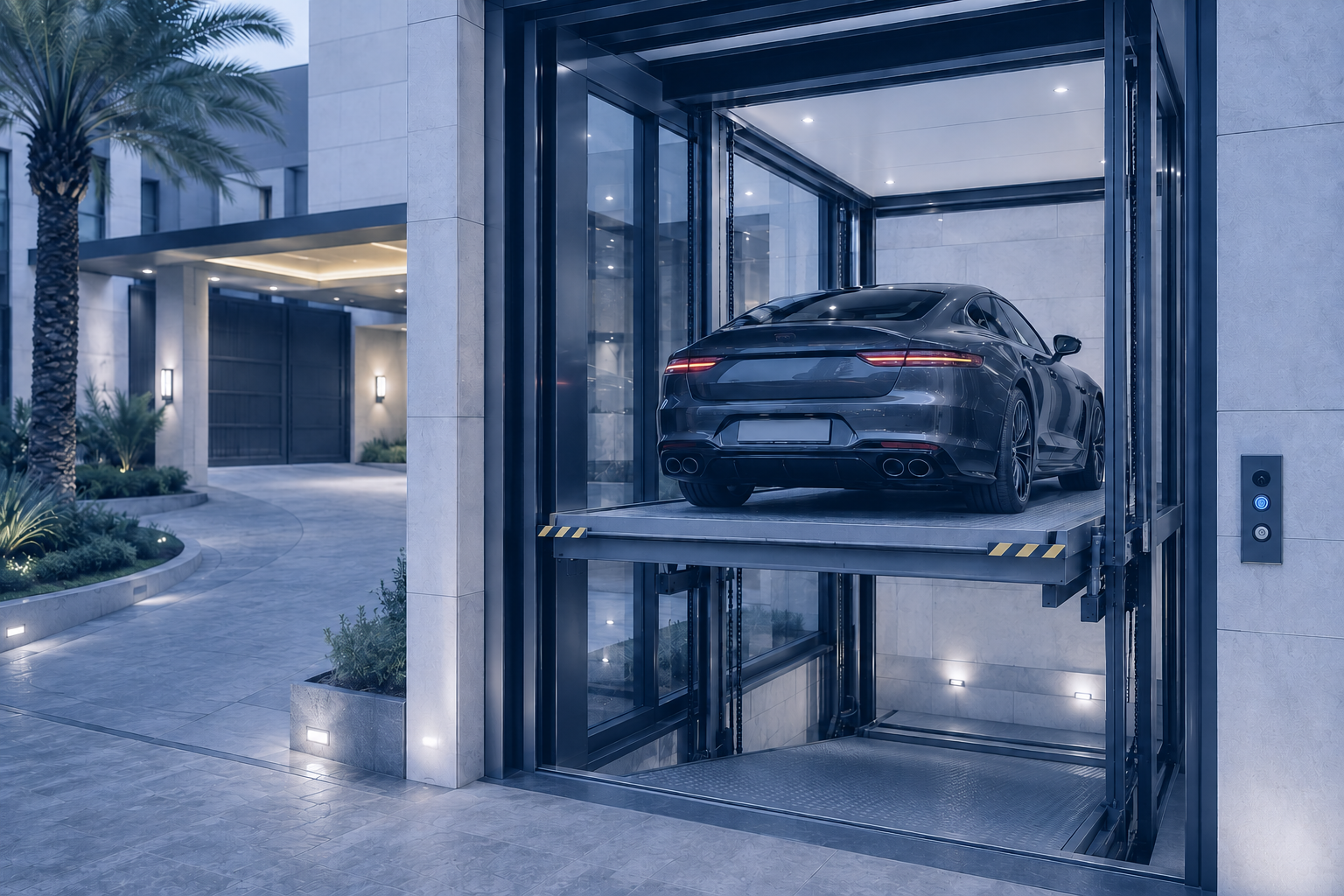 مصاعد السيارات الحل الأمثل لعقارات الرياض الحديثة